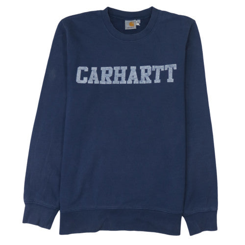 Mens UK Size S Carhartt Blue Pullover Sweatshirt