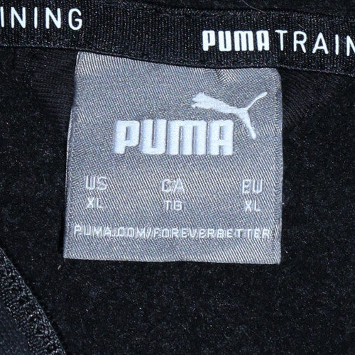Mens UK Size XL Puma Black Grey Full Zip Hoodie