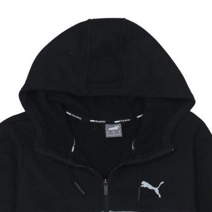 Mens UK Size XL Puma Black Grey Full Zip Hoodie