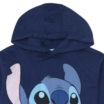 Womens UK Size XS Disney Blue Pullover Hoodie