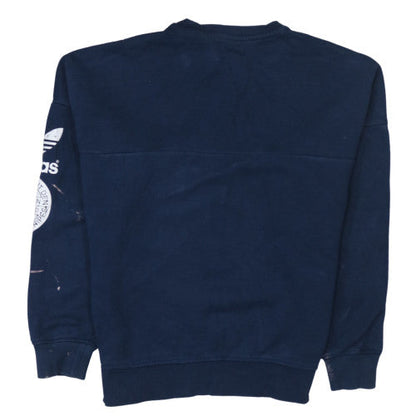 Mens UK Size M adidas Blue Pullover Sweatshirt