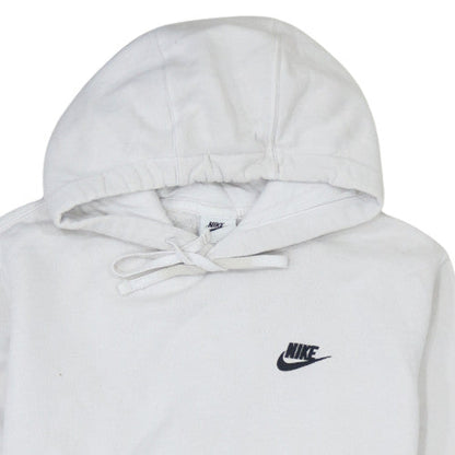 Mens UK Size S Nike White Pullover Hoodie