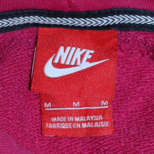 Womens UK Size M Nike Pink Full Zip Hoodie