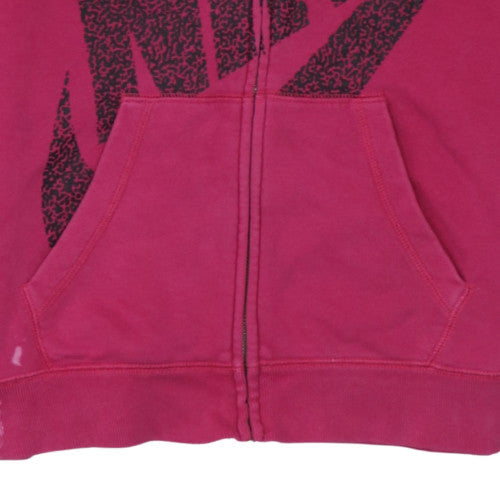 Womens UK Size M Nike Pink Full Zip Hoodie