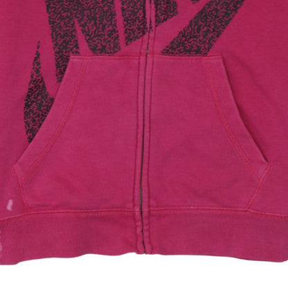 Womens UK Size M Nike Pink Full Zip Hoodie