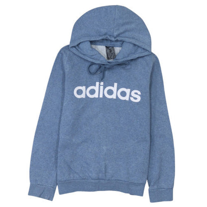 Womens UK Size S Adidas Blue Pullover Hoodie