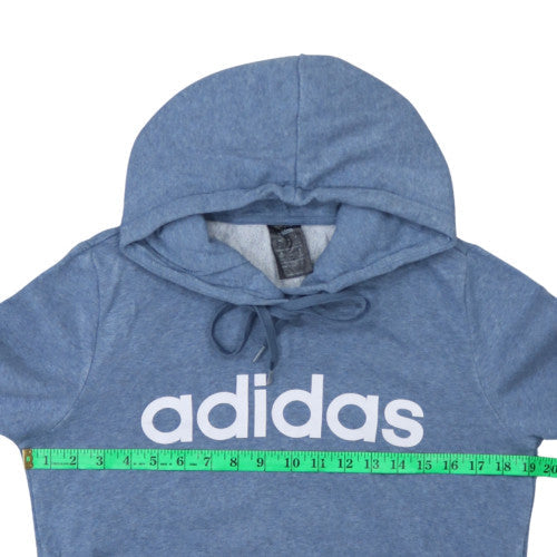 Womens UK Size S Adidas Blue Pullover Hoodie