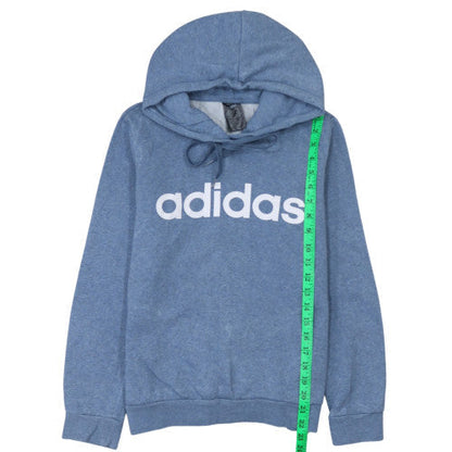 Womens UK Size S Adidas Blue Pullover Hoodie