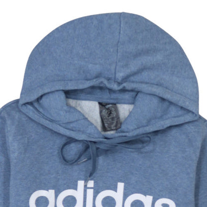 Womens UK Size S Adidas Blue Pullover Hoodie