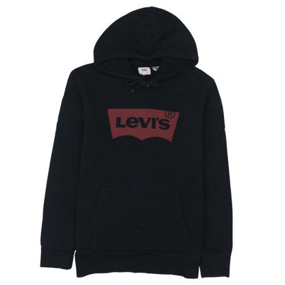 Mens UK Size M Levi's Black Pullover Hoodie