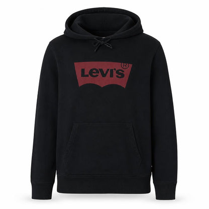 Mens UK Size M Levi's Black Pullover Hoodie