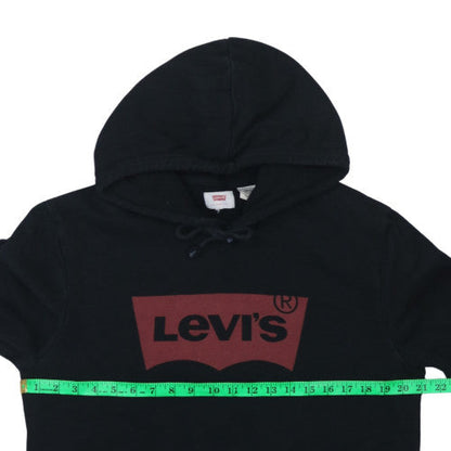 Mens UK Size M Levi's Black Pullover Hoodie