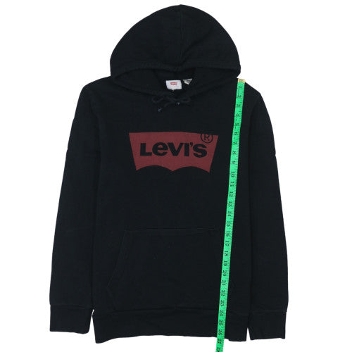 Mens UK Size M Levi's Black Pullover Hoodie