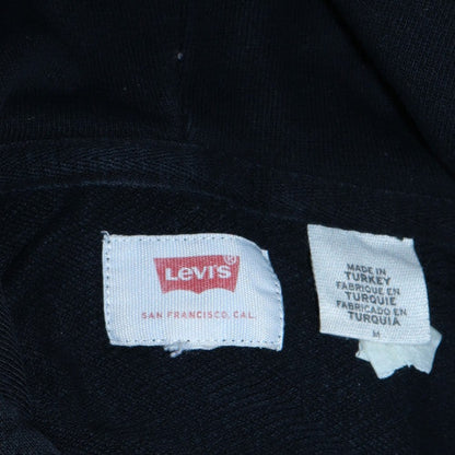Mens UK Size M Levi's Black Pullover Hoodie