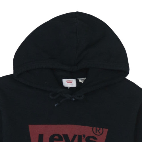 Mens UK Size M Levi's Black Pullover Hoodie