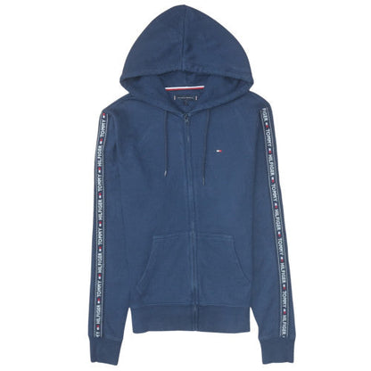 Mens UK Size S Tommy Hilfiger Blue Full Zip Hoodie