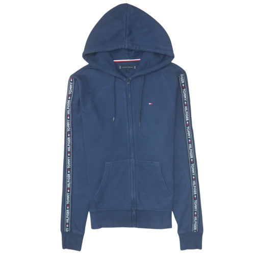 Mens UK Size S Tommy Hilfiger Blue Full Zip Hoodie