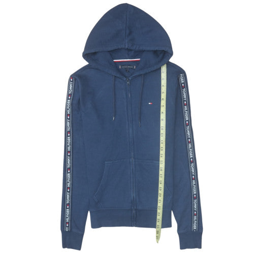 Mens UK Size S Tommy Hilfiger Blue Full Zip Hoodie