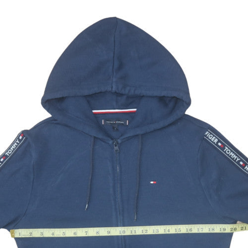 Mens UK Size S Tommy Hilfiger Blue Full Zip Hoodie