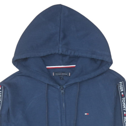 Mens UK Size S Tommy Hilfiger Blue Full Zip Hoodie