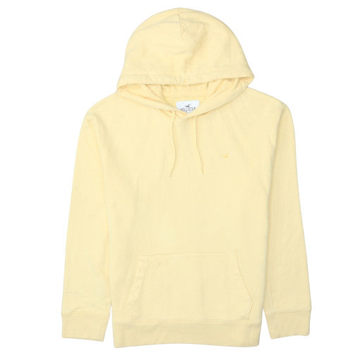 Mens UK Size M Hollister Beige Pullover Hoodie