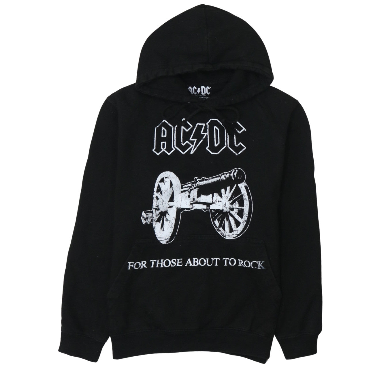 Mens UK Size S AC/DC Black Pullover Hoodie