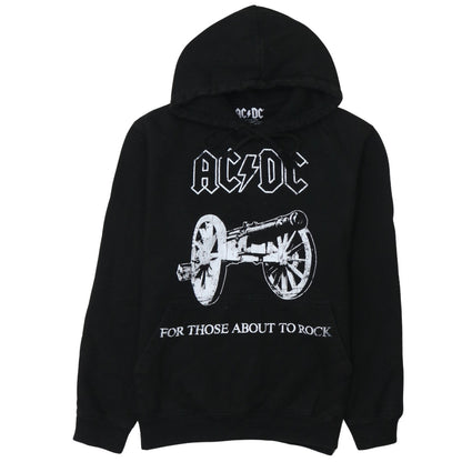 Mens UK Size S AC/DC Black Pullover Hoodie
