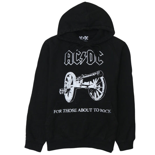 Mens UK Size S AC/DC Black Pullover Hoodie