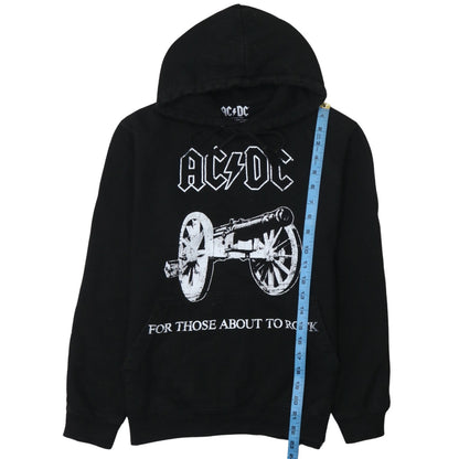 Mens UK Size S AC/DC Black Pullover Hoodie