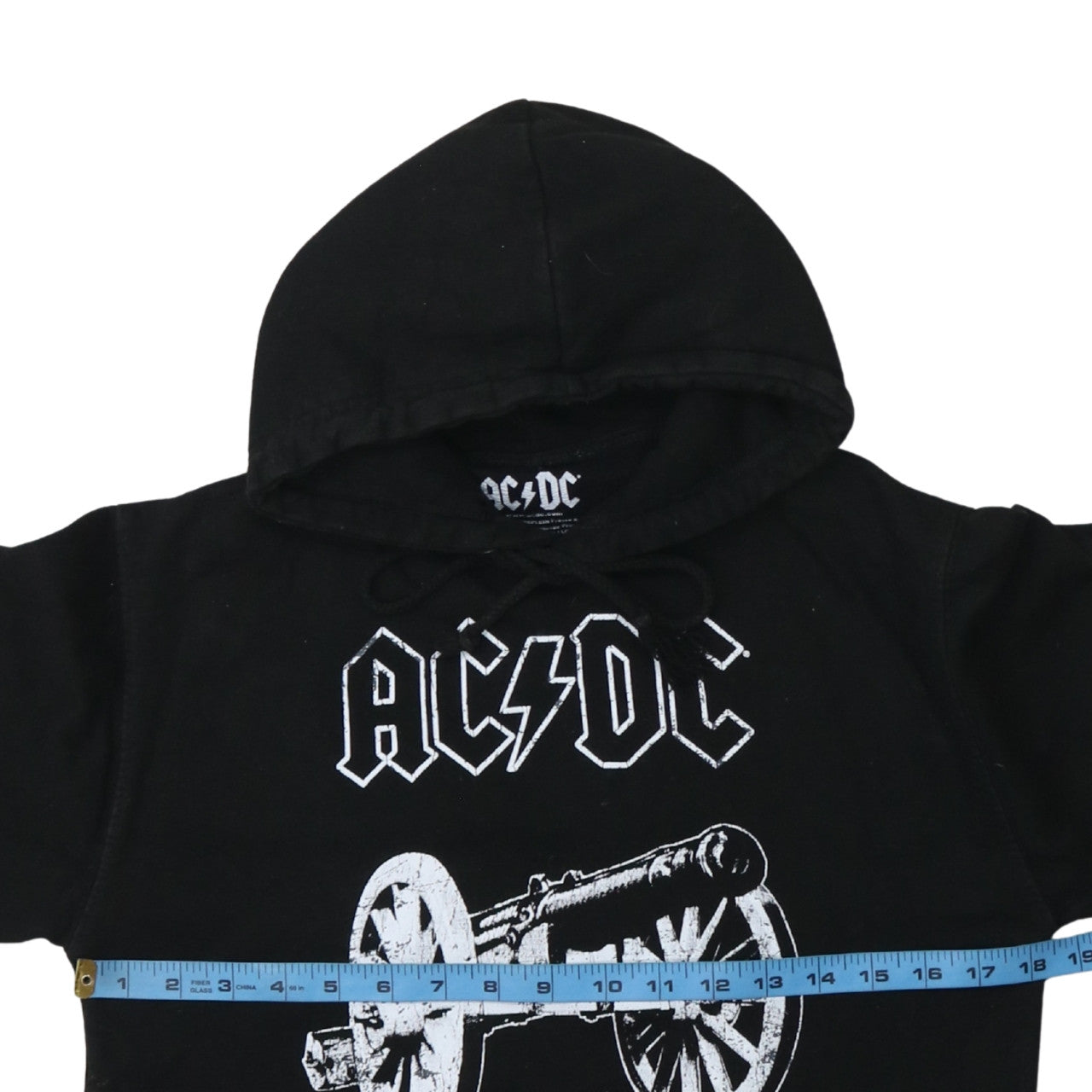 Mens UK Size S AC/DC Black Pullover Hoodie