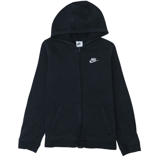 Teens UK Size XL Nike Black Full Zip Hoodie