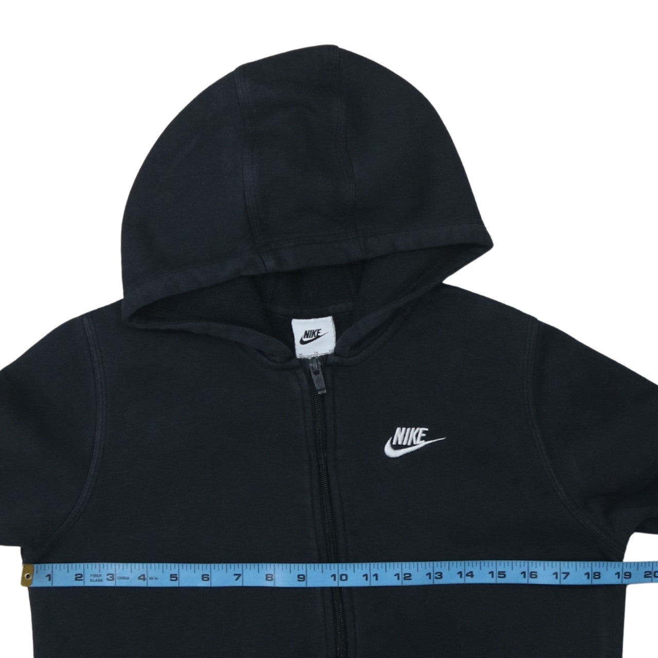 Teens UK Size XL Nike Black Full Zip Hoodie