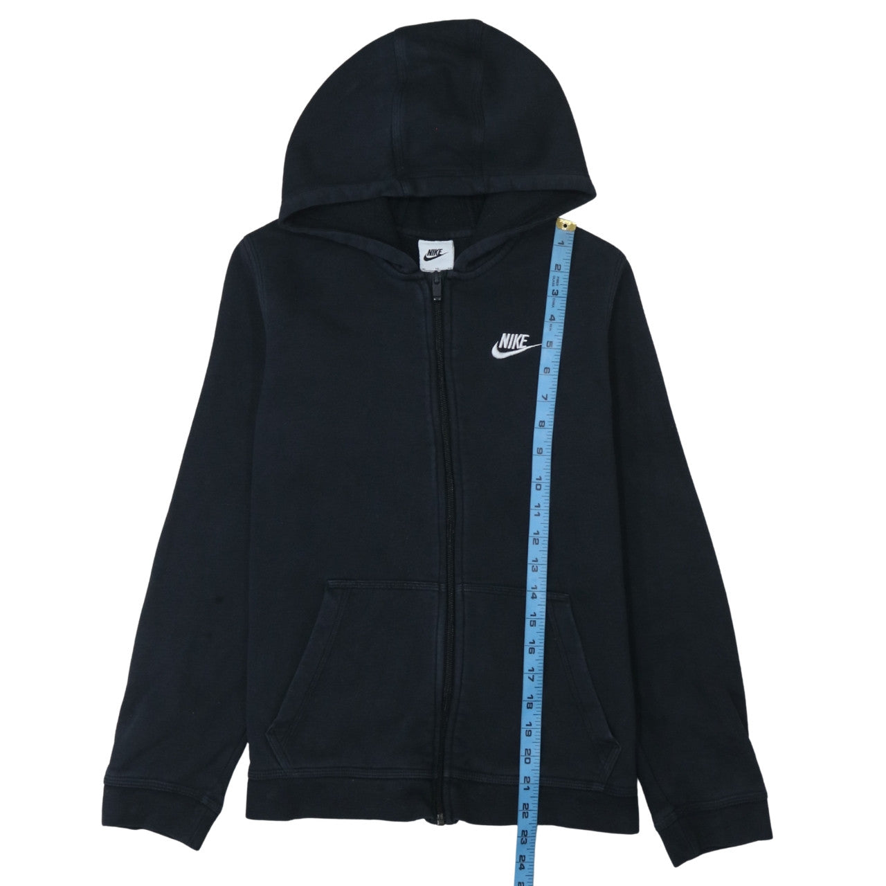Teens UK Size XL Nike Black Full Zip Hoodie