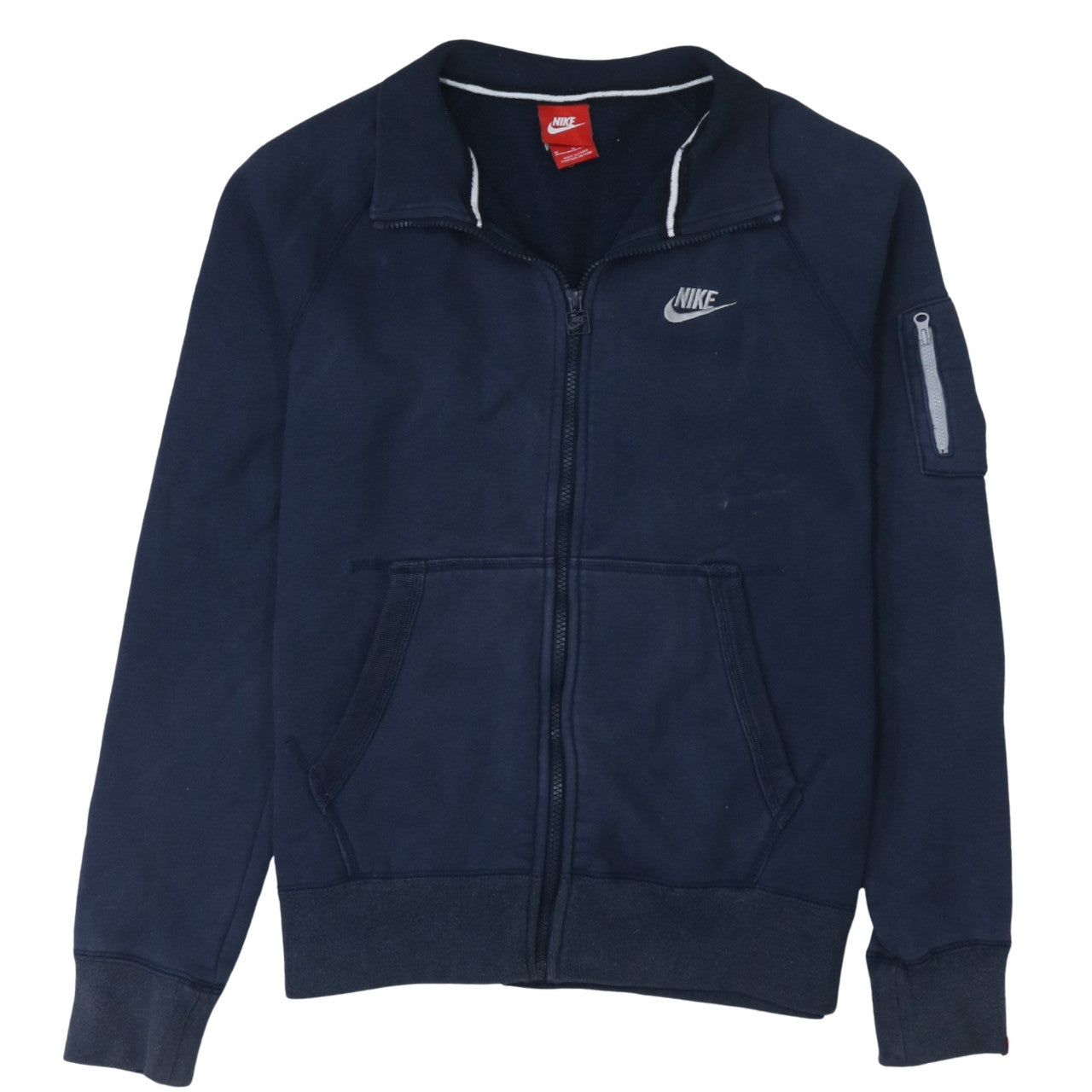 Mens UK Size M Nike Blue Full Zip Sweatshirt
