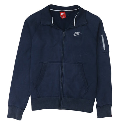 Mens UK Size M Nike Blue Full Zip Sweatshirt