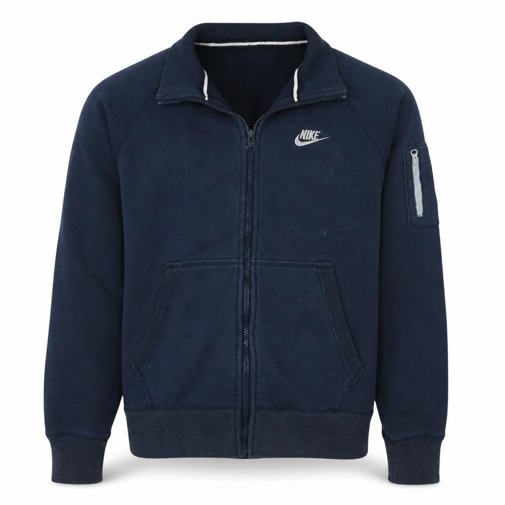Mens UK Size M Nike Blue Full Zip Sweatshirt