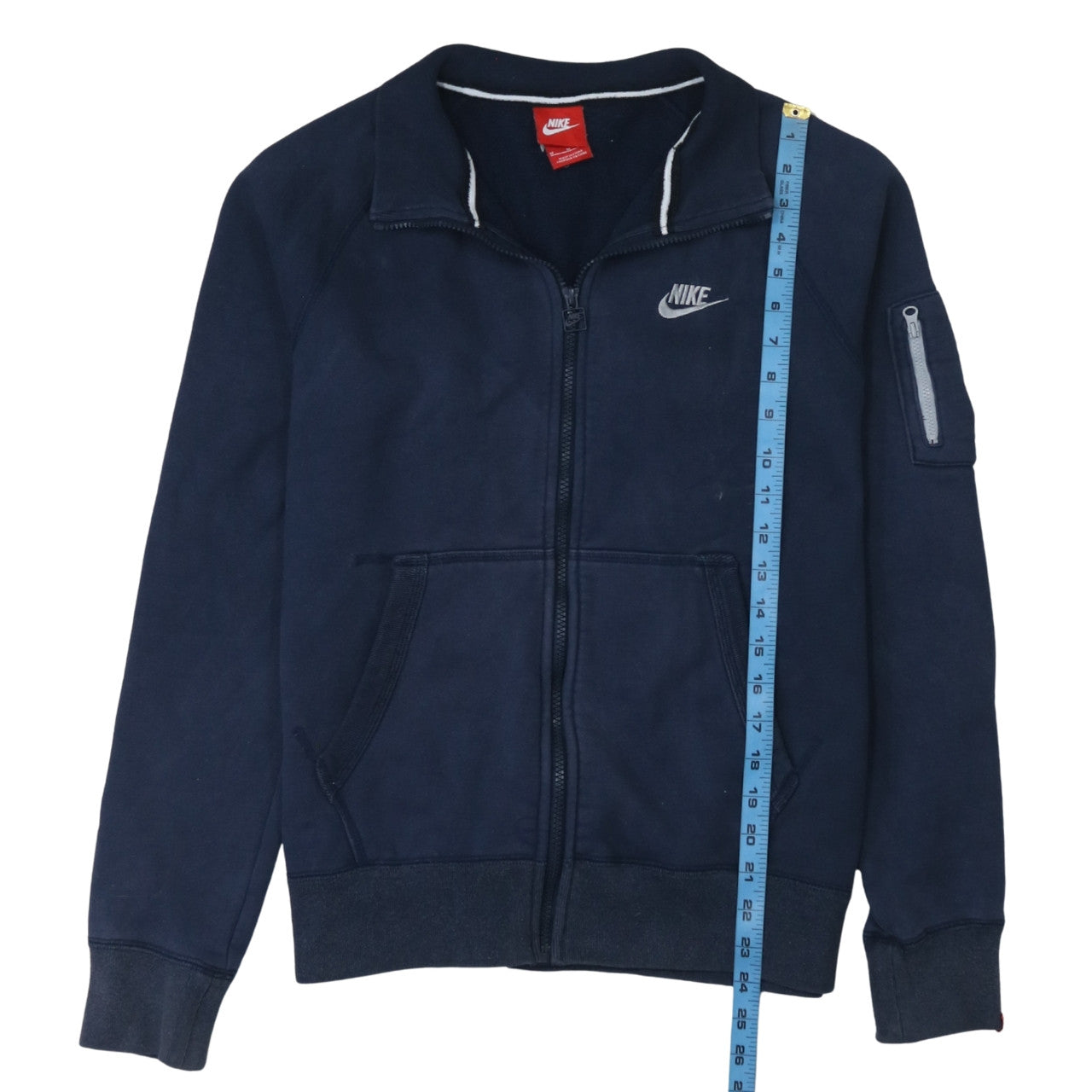 Mens UK Size M Nike Blue Full Zip Sweatshirt
