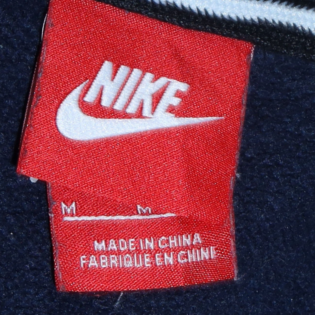 Mens UK Size M Nike Blue Full Zip Sweatshirt