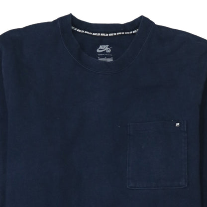 Mens UK Size M Nike Blue Pullover Sweatshirt