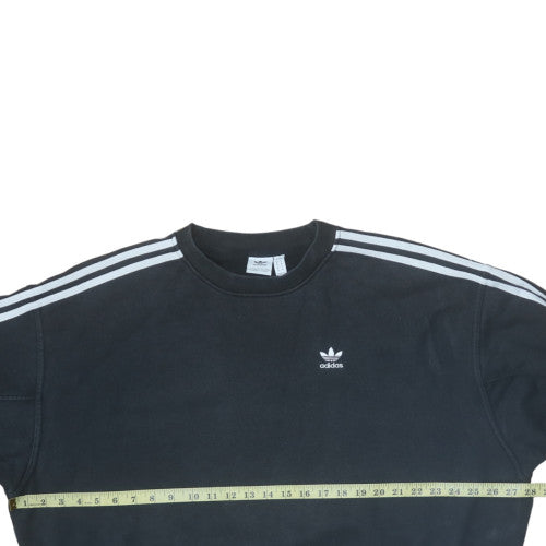 Womens UK Size 8 Adidas Black Pullover Sweatshirt