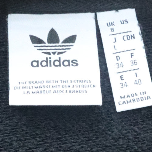 Womens UK Size 8 Adidas Black Pullover Sweatshirt