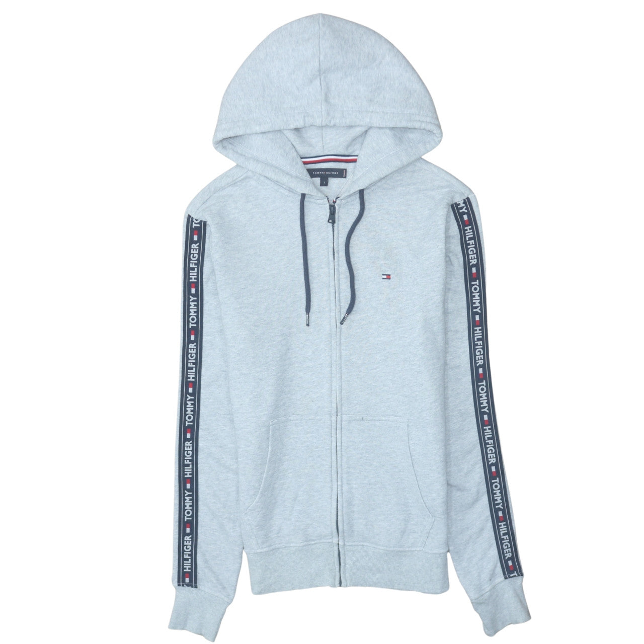 Mens UK Size S Tommy Hilfiger Grey Full Zip Hoodie