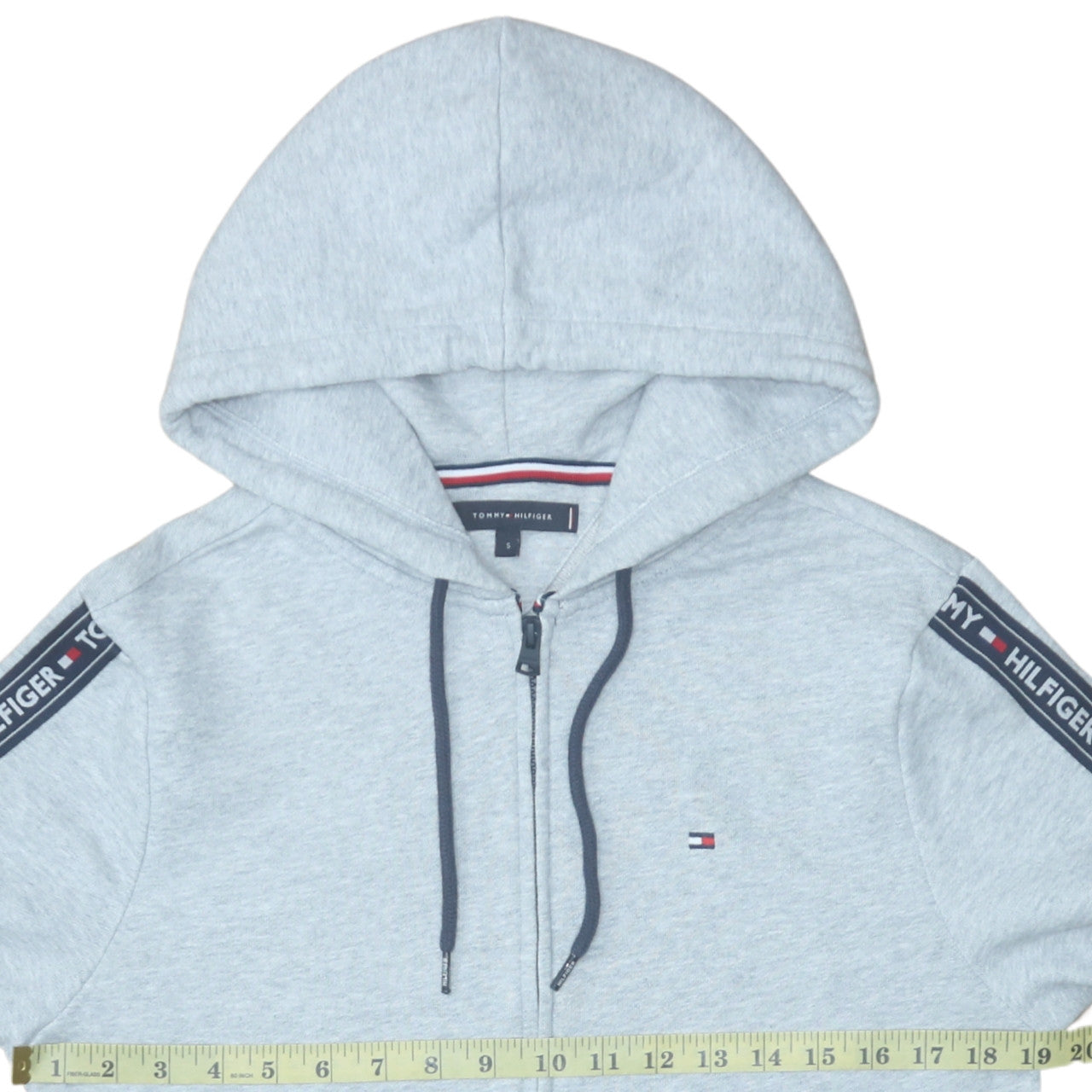 Mens UK Size S Tommy Hilfiger Grey Full Zip Hoodie