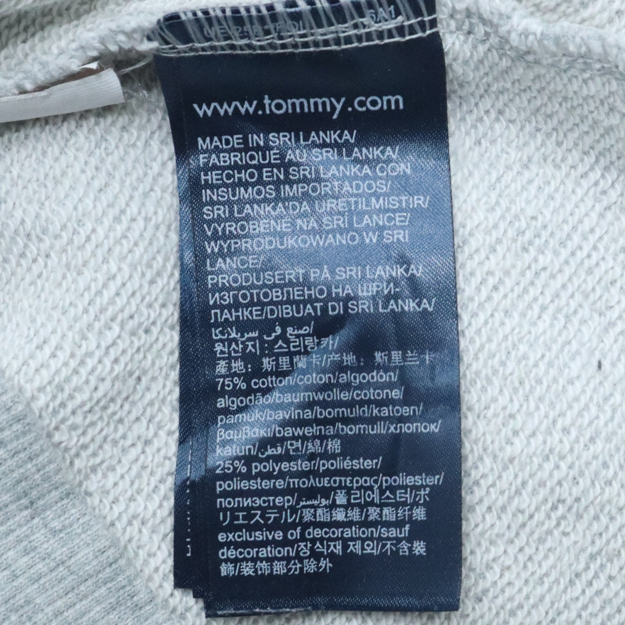 Mens UK Size S Tommy Hilfiger Grey Full Zip Hoodie