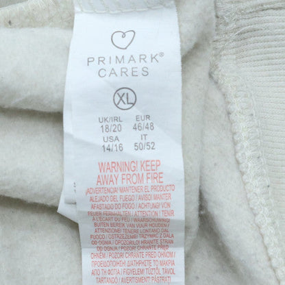 Womens UK Size XL Primark White Pullover Sweatshirt