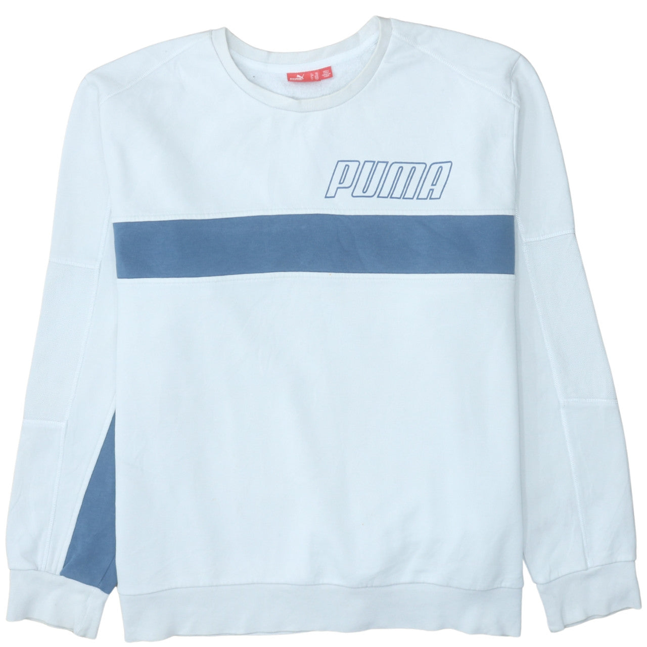 Mens UK Size 2XL Puma White Pullover Sweatshirt
