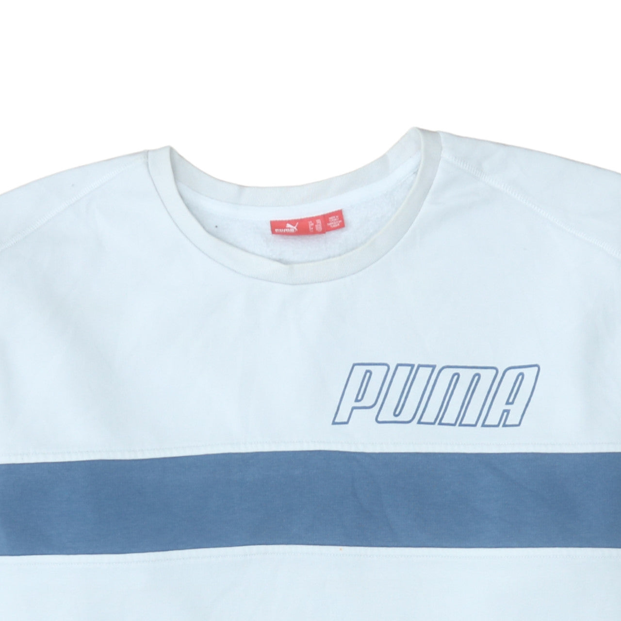 Mens UK Size 2XL Puma White Pullover Sweatshirt