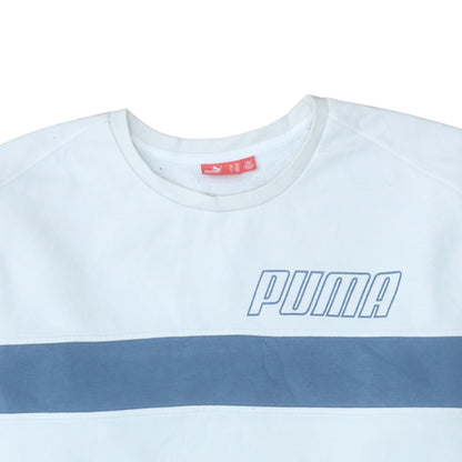Mens UK Size 2XL Puma White Pullover Sweatshirt