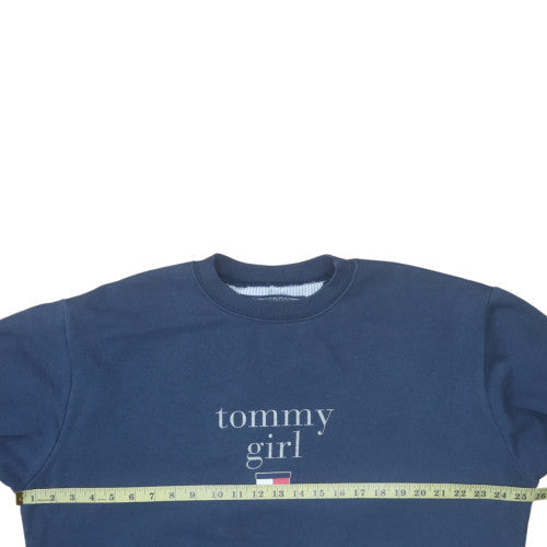 Womens UK Size L Tommy Hilfiger Blue Pullover Sweatshirt