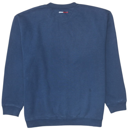 Womens UK Size L Tommy Hilfiger Blue Pullover Sweatshirt
